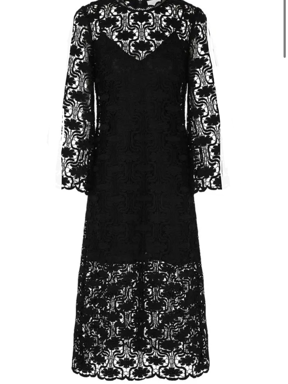 (Worn Once) ZIMMERMANN Black Lace Dress with mini lining.